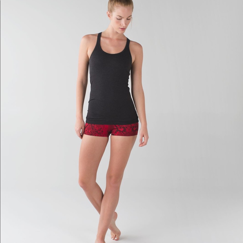 Lululemon Red Python Yoga Shorts - image 2